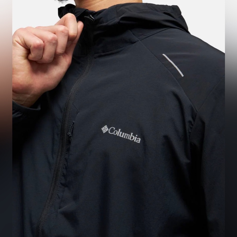 Columbia Black Windbreaker Jacket - Picture 3 of 11